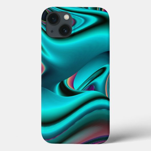 未来的抽象芸術3Dメタリックレインボーアート Case-Mate iPhoneケース (裏面)