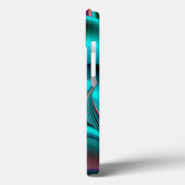 未来的抽象芸術3Dメタリックレインボーアート Case-Mate iPhoneケース (裏面 / 左)