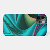 未来的抽象芸術3Dメタリックレインボーアート Case-Mate iPhoneケース (裏面(横))