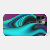 未来的抽象芸術3Dメタリックレインボーアート Case-Mate iPhoneケース (裏面(横))