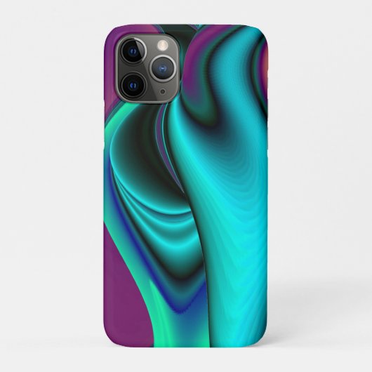 未来的抽象芸術3Dメタリックレインボーアート Case-Mate iPhoneケース (裏)