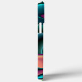 未来的抽象芸術3Dメタリックレインボーアート Case-Mate iPhoneケース (裏面 / 右)