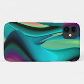 未来的抽象芸術3Dメタリックレインボーアート Case-Mate iPhoneケース (裏面(横))