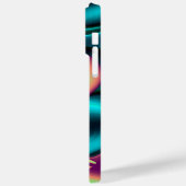 未来的抽象芸術3Dメタリックレインボーアート Case-Mate iPhoneケース (裏面 / 左)