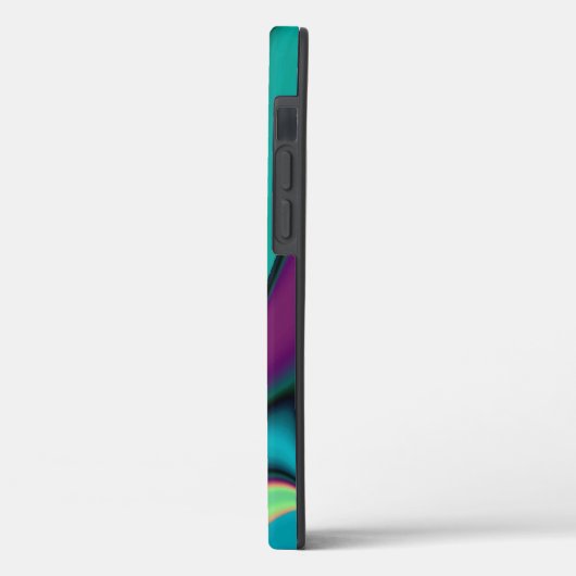 未来的抽象芸術3Dメタリックレインボーアート Case-Mate iPhoneケース (裏面 / 左)