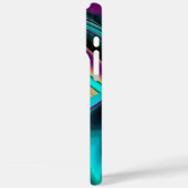 未来的抽象芸術3Dメタリックレインボーアート Case-Mate iPhoneケース (裏面 / 左)