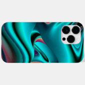 未来的抽象芸術3Dメタリックレインボーアート Case-Mate iPhoneケース (裏面 (横))