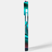 未来的抽象芸術3Dメタリックレインボーアート Case-Mate iPhoneケース (裏面 / 左)