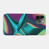 未来的抽象芸術3Dメタリックレインボーアート Case-Mate iPhoneケース (裏面(横))