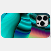 未来的抽象芸術3Dメタリックレインボーアート Case-Mate iPhoneケース (裏面 (横))