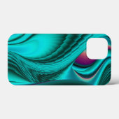 未来的抽象芸術3Dメタリックレインボーアート Case-Mate iPhoneケース (裏面 (横))
