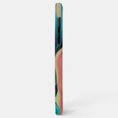 未来的抽象芸術3Dメタリックレインボーアート Case-Mate iPhoneケース (裏面/左)