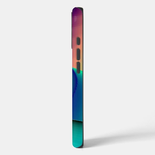 未来的抽象芸術3Dメタリックレインボーアート Case-Mate iPhoneケース (裏面 / 左)