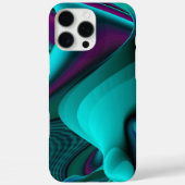 未来的抽象芸術3Dメタリックレインボーアート Case-Mate iPhoneケース (裏面)