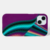 未来的抽象芸術3Dメタリックレインボーアート Case-Mate iPhoneケース (裏面 (横))