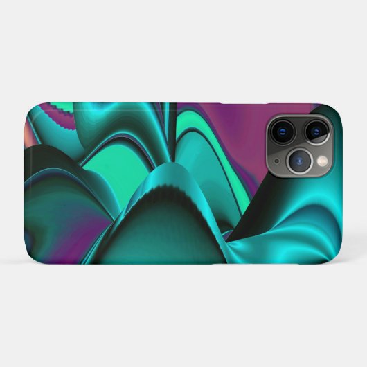 未来的抽象芸術3Dメタリックレインボーアート Case-Mate iPhoneケース (裏面(横))