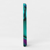 未来的抽象芸術3Dメタリックレインボーアート Case-Mate iPhoneケース (裏面/左)