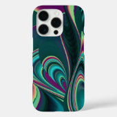 未来的抽象芸術3Dメタリックレインボーアート Case-Mate iPhoneケース (裏面)