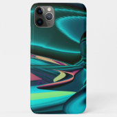 未来的抽象芸術3Dメタリックレインボーアート Case-Mate iPhoneケース (裏面)