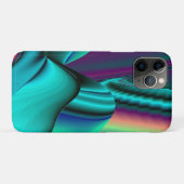 未来的抽象芸術3Dメタリックレインボーアート Case-Mate iPhoneケース (裏面(横))
