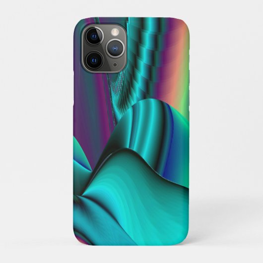 未来的抽象芸術3Dメタリックレインボーアート Case-Mate iPhoneケース (裏)