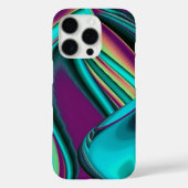 未来的抽象芸術3Dメタリックレインボーアート Case-Mate iPhoneケース (裏面)