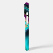 未来的抽象芸術3Dメタリックレインボーアート Case-Mate iPhoneケース (裏面 / 左)