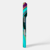 未来的抽象芸術3Dメタリックレインボーアート Case-Mate iPhoneケース (裏面 / 右)