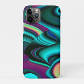 未来的抽象芸術3Dメタリックレインボーアート Case-Mate iPhoneケース (裏)
