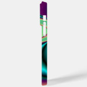 未来的抽象芸術3Dメタリックレインボーアート Case-Mate iPhoneケース (裏面 / 左)