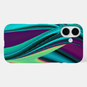 未来的抽象芸術3Dメタリックレインボーアート Case-Mate iPhoneケース (裏面 (横))