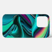 未来的抽象芸術3Dメタリックレインボーアート Case-Mate iPhoneケース (裏面 (横))