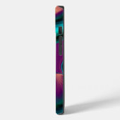 未来的抽象芸術3Dメタリックレインボーアート Case-Mate iPhoneケース (裏面 / 左)