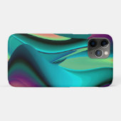 未来的抽象芸術3Dメタリックレインボーアート Case-Mate iPhoneケース (裏面(横))