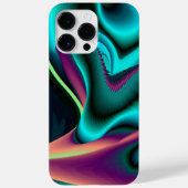 未来的抽象芸術3Dメタリックレインボーアート Case-Mate iPhoneケース (裏面)