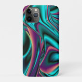 未来的抽象芸術3Dメタリックレインボーアート Case-Mate iPhoneケース (裏)