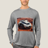 未来的火星探検家 | AI強化Sci-Fi トライブレンドTシャツ (正面)