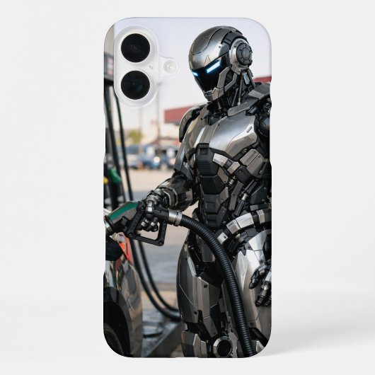 未来的燃料ステーション iPhoneケース