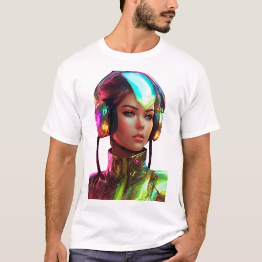未来的美しい Tシャツ (正面)