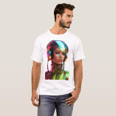未来的美しい Tシャツ (正面フル)