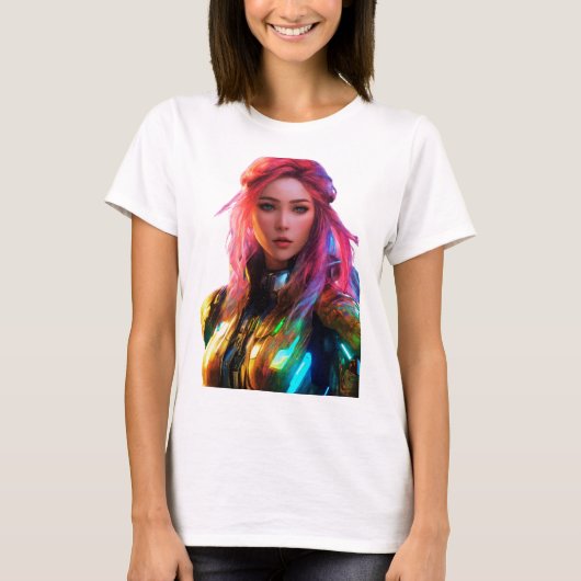 未来的美しい Tシャツ (正面)