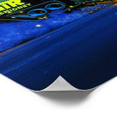 未来的通りレーサーGTRアートプリント ポスター (角)