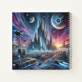 未来的都市と宇宙文明 ノートブック (裏面)