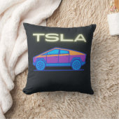 未来的電気自動車ライトトラック | サイバー感覚 クッション (ブランケット)