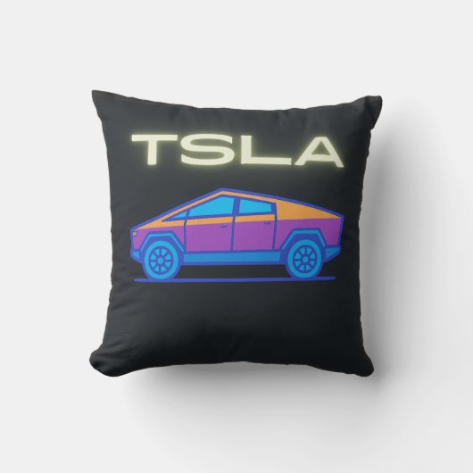 未来的電気自動車ライトトラック | サイバー感覚 クッション (正面)