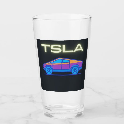未来的電気自動車ライトトラック | サイバー感覚 タンブラーグラス (正面)