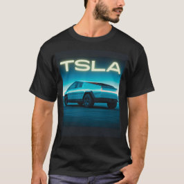 未来的電気自動車ライトトラック Tシャツ