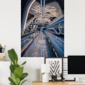 未来的高速鉄道駅 ポスター (ホームオフィス)
