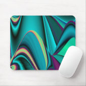 未来的、抽象芸術レインボー マウスパッド (マウス)