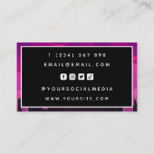 未来的Sci-Fiレトロシティデジタルマーケティング 名刺 (裏面)